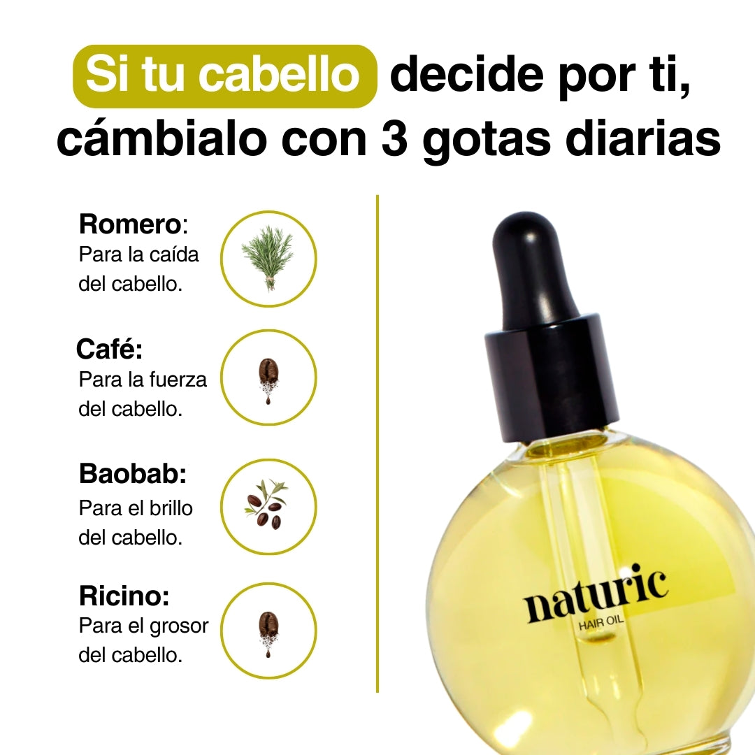 Aceite Natural Para El Crecimiento Del Cabello