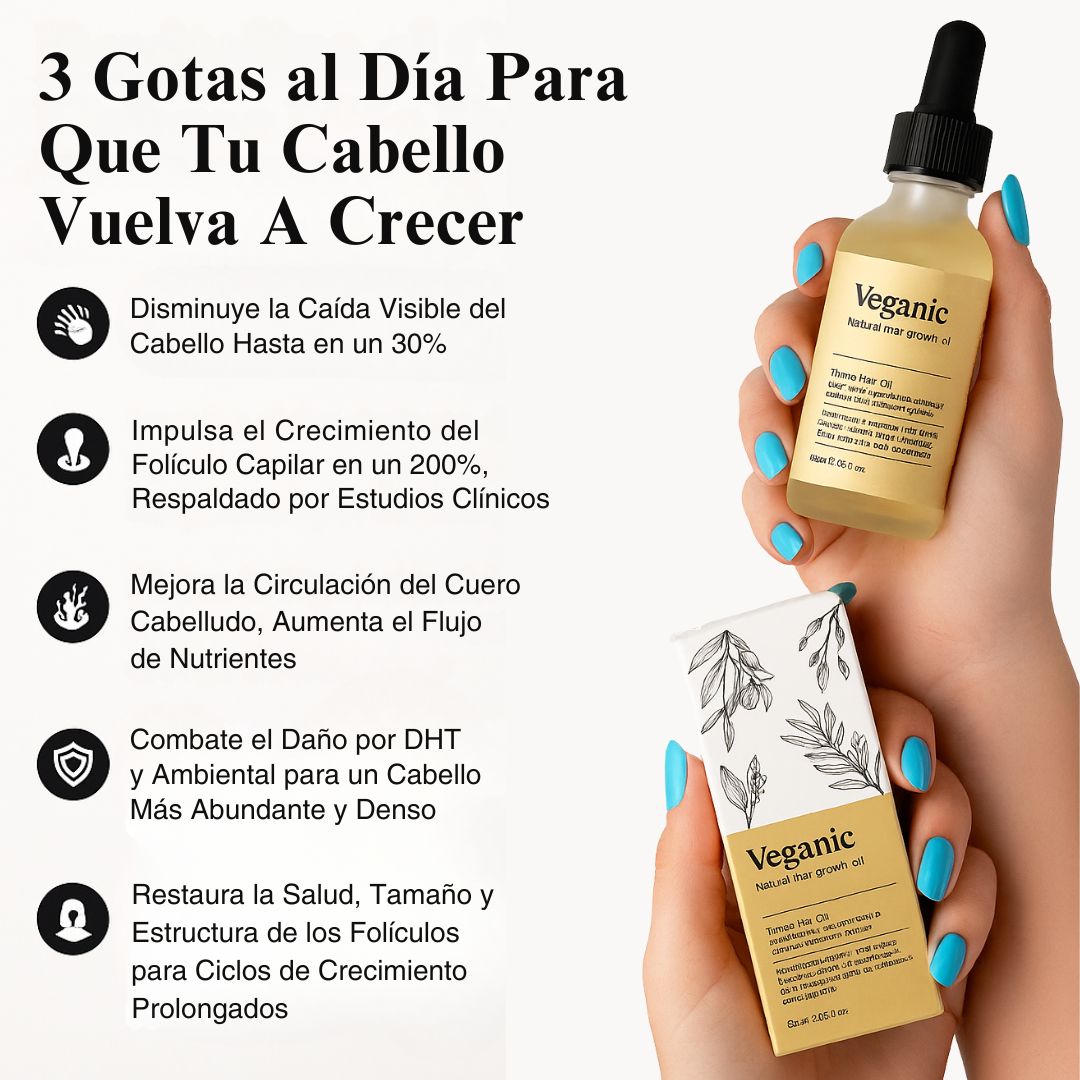 Aceite Natural Para El Crecimiento Del Cabello
